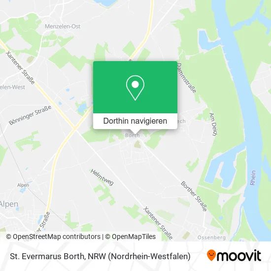 St. Evermarus Borth Karte