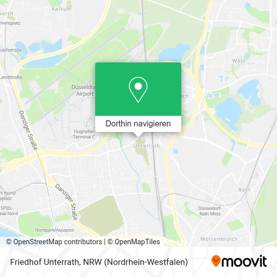 Friedhof Unterrath Karte