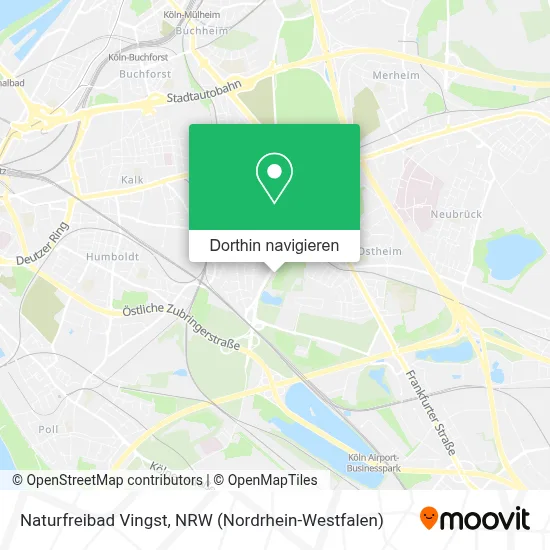 Naturfreibad Vingst Karte