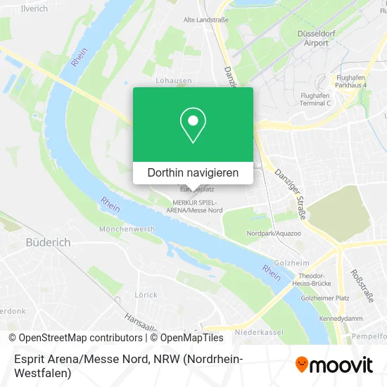 Esprit Arena/Messe Nord Karte