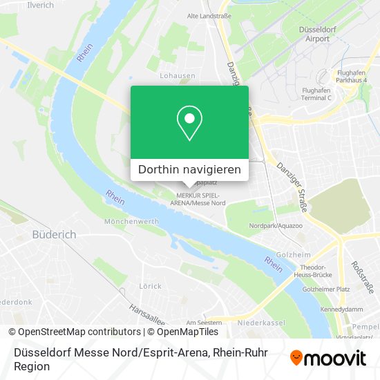 Düsseldorf Messe Nord / Esprit-Arena Karte