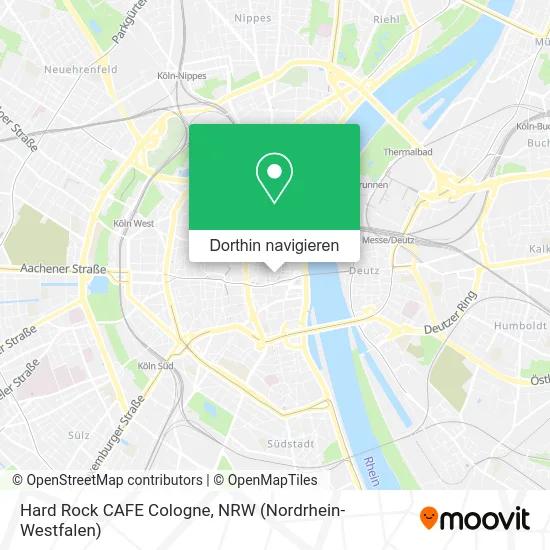 Hard Rock CAFE Cologne Karte