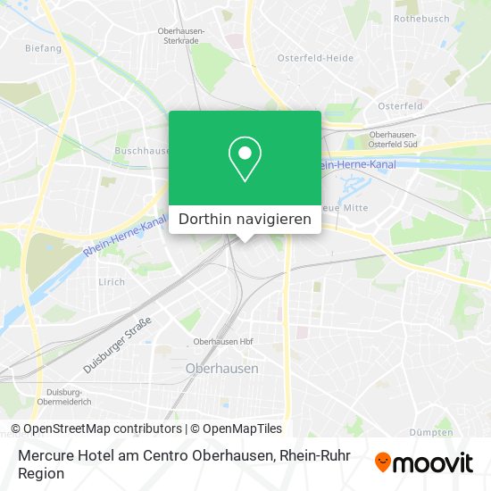 Mercure Hotel am Centro Oberhausen Karte