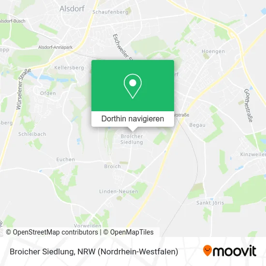 Broicher Siedlung Karte