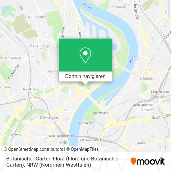 Botanischer Garten-Flora Karte