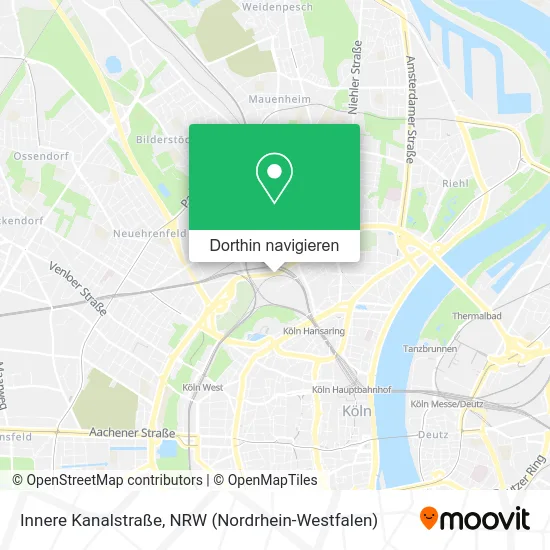 Innere Kanalstraße Karte