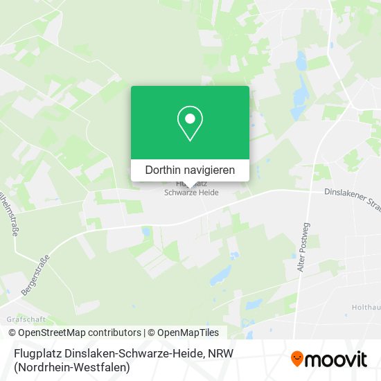 Flugplatz Dinslaken-Schwarze-Heide Karte