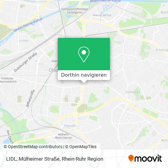 LIDL, Mülheimer Straße Karte