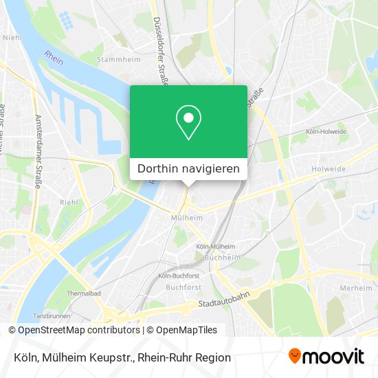 Köln, Mülheim Keupstr. Karte