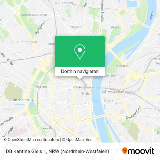 DB Kantine Gleis 1 Karte