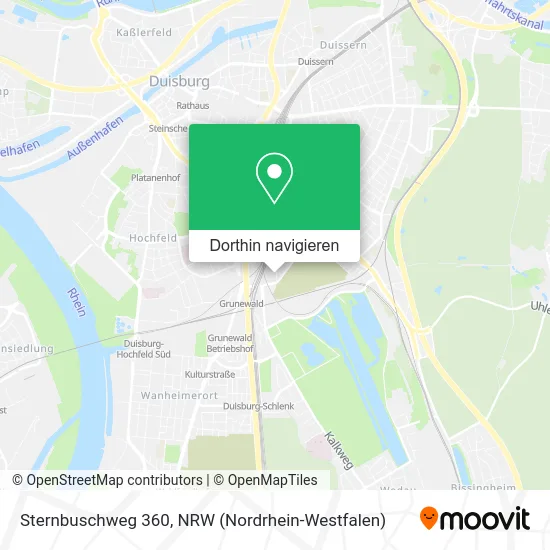 Sternbuschweg 360 Karte