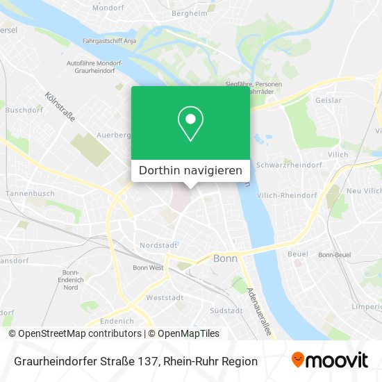 Graurheindorfer Straße 137 Karte