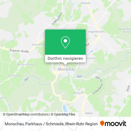 Monschau, Parkhaus / Schmiede Karte