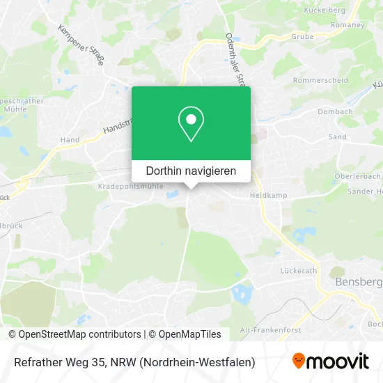 Refrather Weg 35 Karte