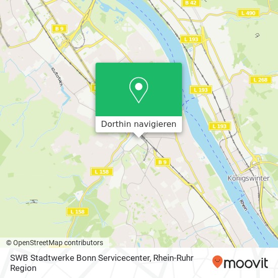 SWB Stadtwerke Bonn Servicecenter Karte