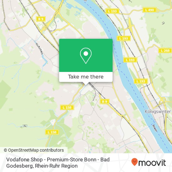 Vodafone Shop - Premium-Store Bonn - Bad Godesberg Karte