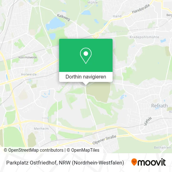 Parkplatz Ostfriedhof Karte