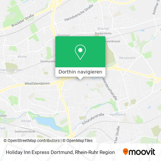 Holiday Inn Express Dortmund Karte