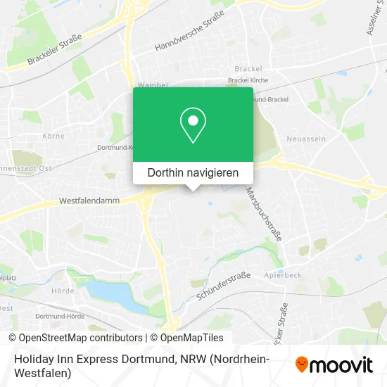 Holiday Inn Express Dortmund Karte