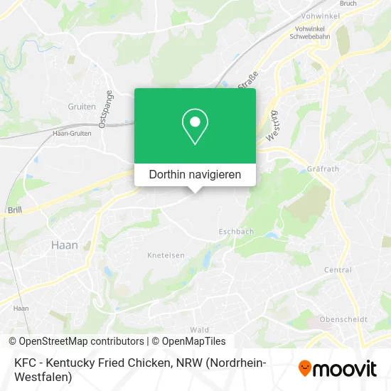 KFC - Kentucky Fried Chicken Karte