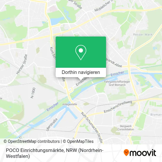 Wie komme ich mit Bus, Straรenbahn oder Bahn nach POCO Einrichtungsmรคrkte in Gelsenkirchen?
