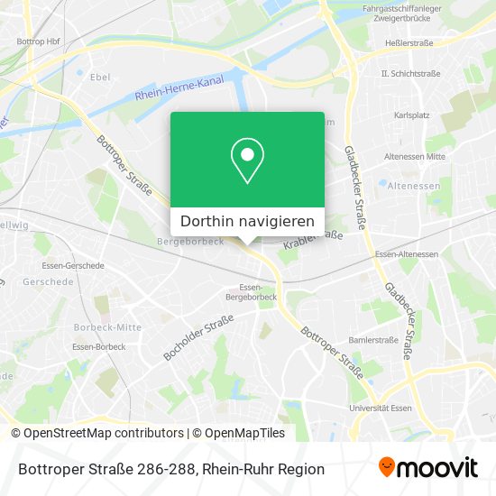Bottroper Straße 286-288 Karte