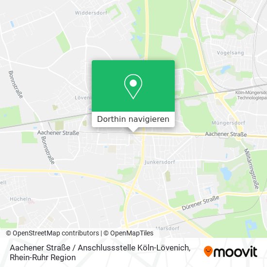 Aachener Straße / Anschlussstelle Köln-Lövenich Karte