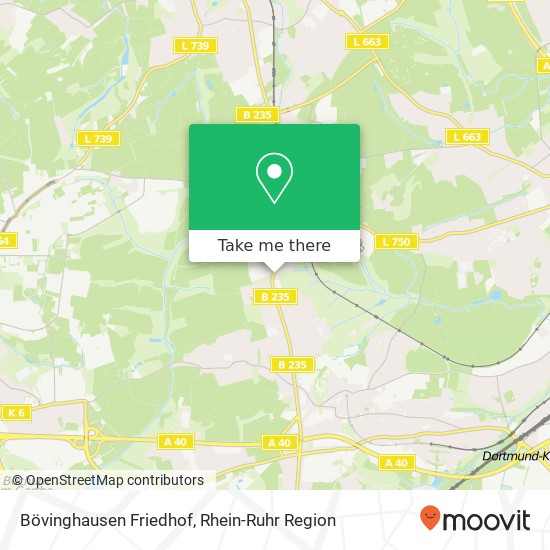 Bövinghausen Friedhof Karte