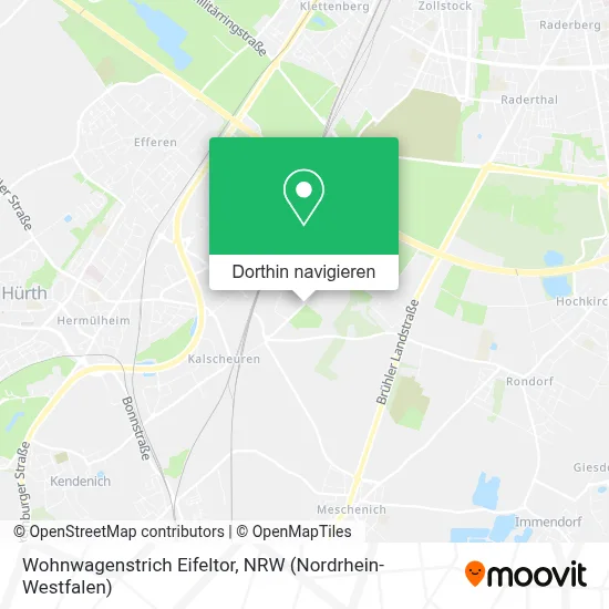 Wohnwagenstrich Eifeltor Karte