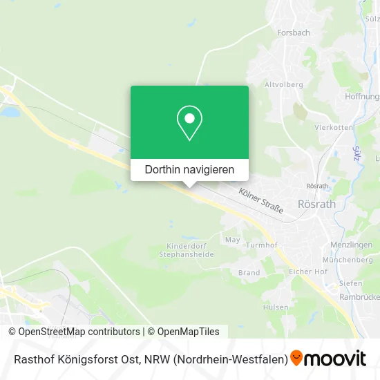 Rasthof Königsforst Ost Karte