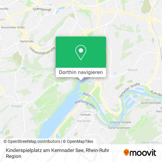 Kinderspielplatz am Kemnader See Karte