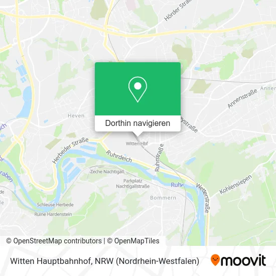 Witten Hauptbahnhof Karte