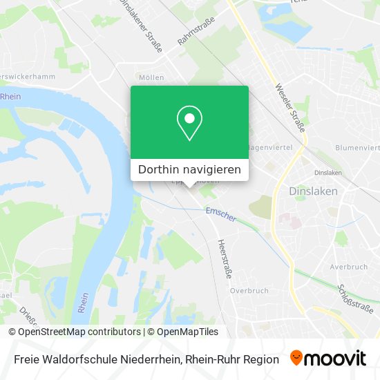 Freie Waldorfschule Niederrhein Karte