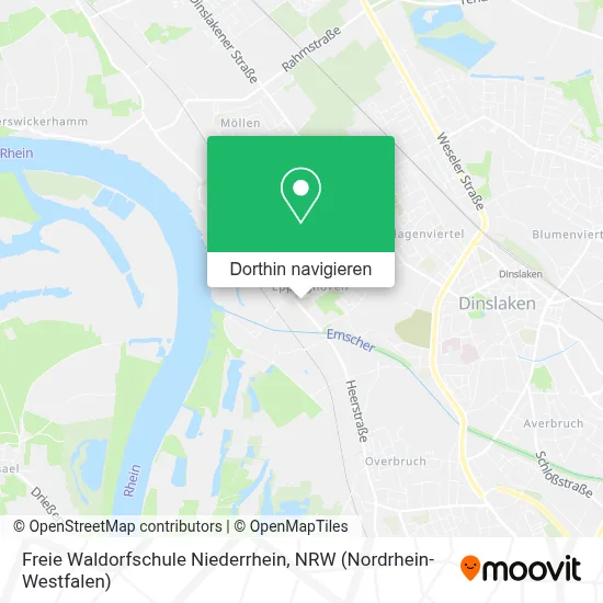 Freie Waldorfschule Niederrhein Karte