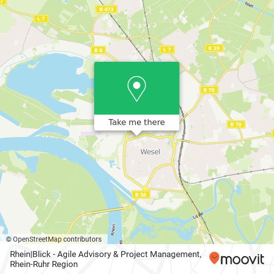 Rhein|Blick - Agile Advisory & Project Management Karte