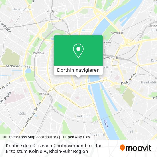 Kantine des Diözesan-Caritasverband für das Erzbistum Köln e.V. Karte