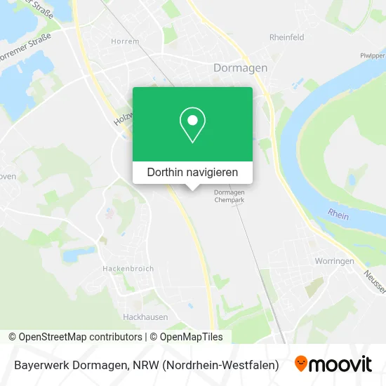Bayerwerk Dormagen Karte