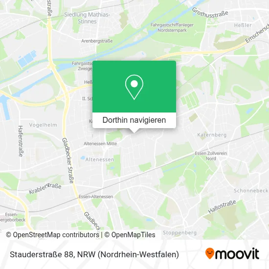 Stauderstraße 88 Karte