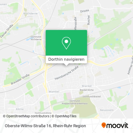 Oberste-Wilms-Straße 16 Karte