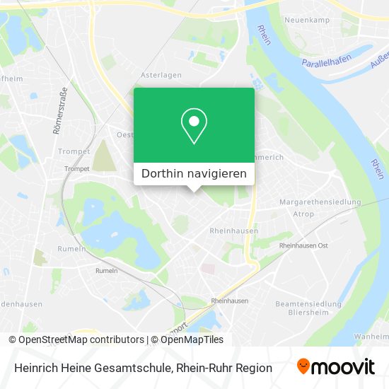 Heinrich Heine Gesamtschule Karte