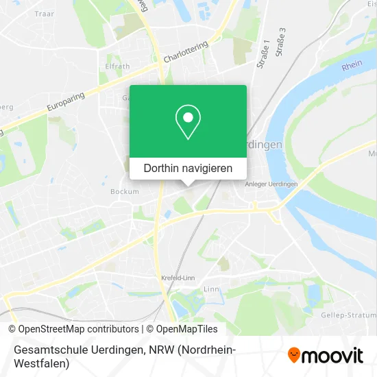 Gesamtschule Uerdingen Karte
