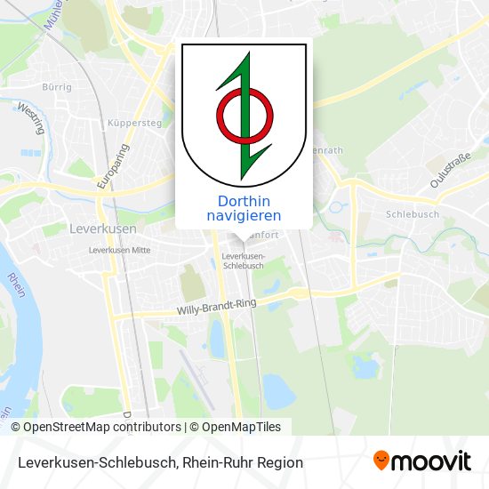 Leverkusen-Schlebusch Karte