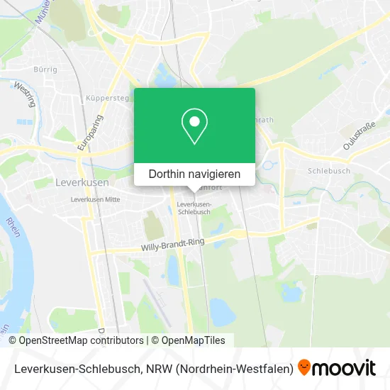 Leverkusen-Schlebusch Karte