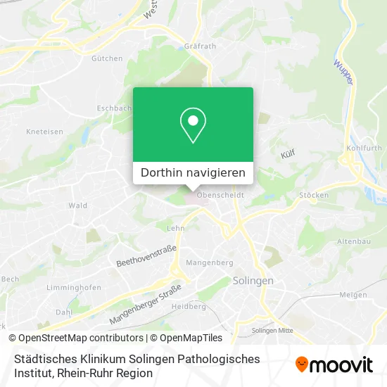 Städtisches Klinikum Solingen Pathologisches Institut Karte
