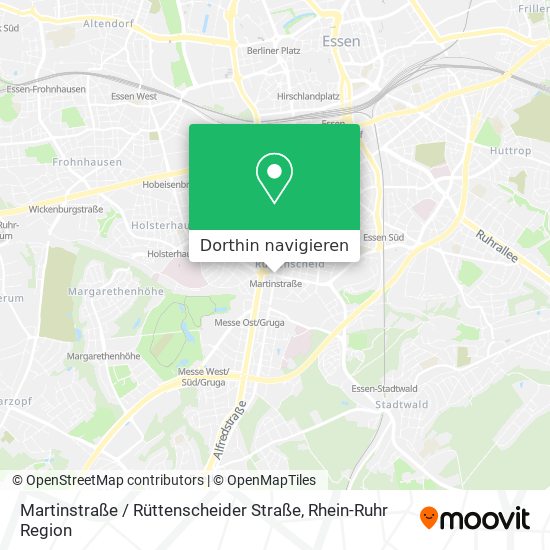 Martinstraße / Rüttenscheider Straße Karte