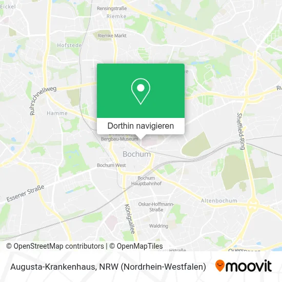 Augusta-Krankenhaus Karte