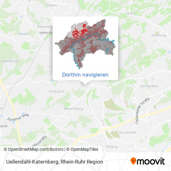 Uellendahl-Katernberg Karte