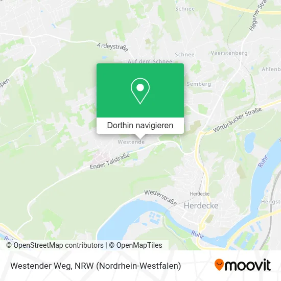 Westender Weg Karte