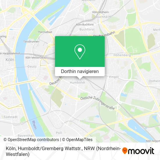 Köln, Humboldt / Gremberg Wattstr. Karte
