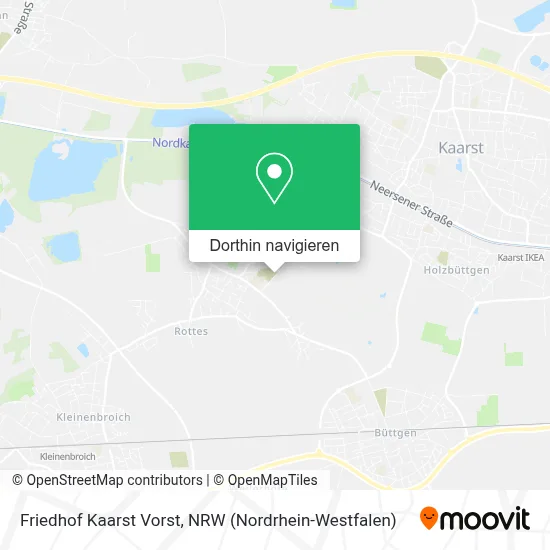 Friedhof Kaarst Vorst Karte